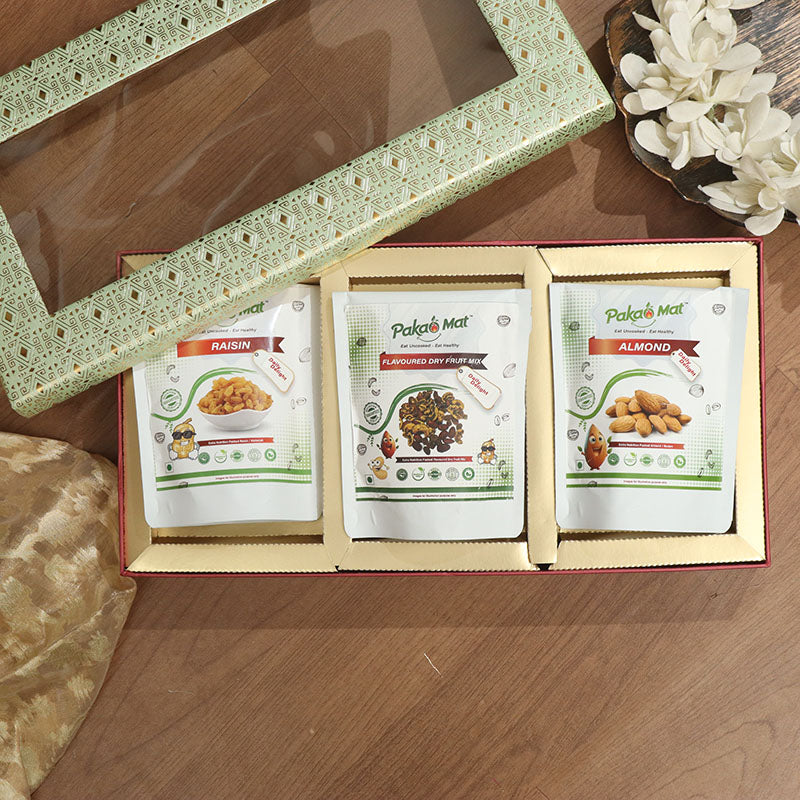 Raisin + Flavored Dry Fruit Mix + Almond ( 100 gm Each )