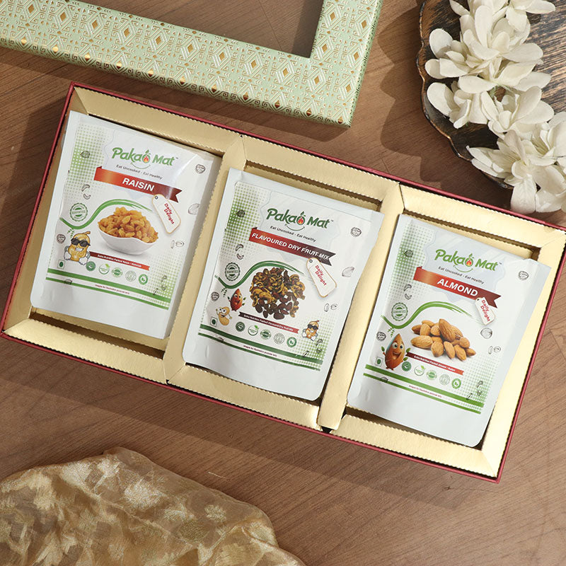 Raisin + Flavored Dry Fruit Mix + Almond ( 100 gm Each )