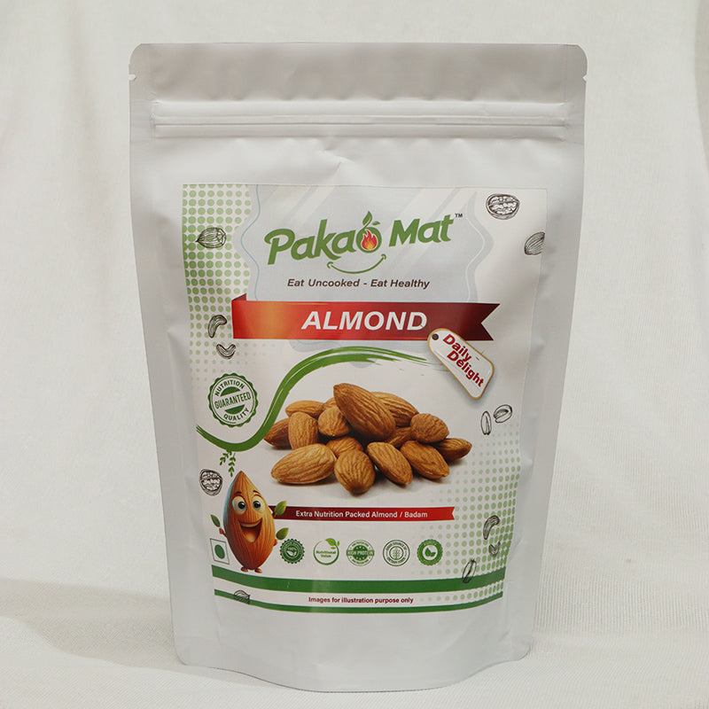 Pakaomat Daily Delight Almonds (Badam): Nutritious Everyday Munch