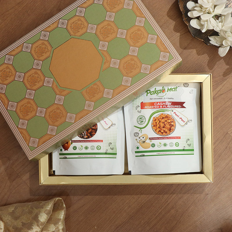 Roasted And Flavored Almond + Peri Peri Cashew ( 200 gm Each )