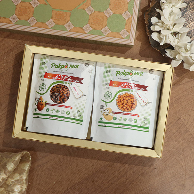 Roasted And Flavored Almond + Peri Peri Cashew ( 200 gm Each )